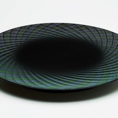 彫漆蒟醤盤-翠-2772